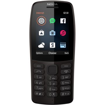 Telefon mobil Nokia 210 (2019), Dual SIM, Negru