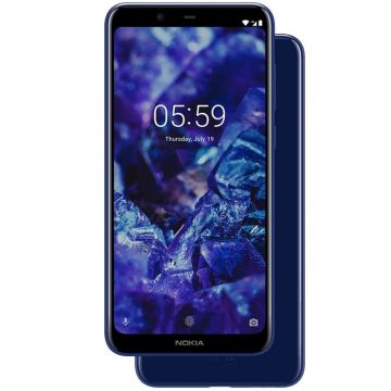 Telefon mobil Nokia 5.1 Plus, 32GB, Dual SIM, Midnight Gloss Blue