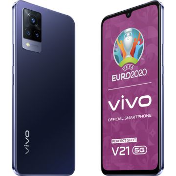 Telefon mobil Vivo V21, 5G, 128GB, 8 GB RAM, Dual SIM, Dusk Blue