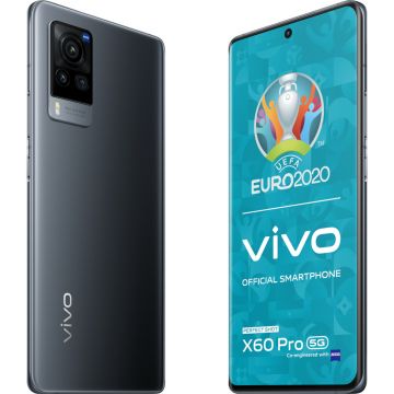 Telefon mobil Vivo X60 Pro, 5G, 256GB, 12 GB RAM, Dual SIM, Midnight Black