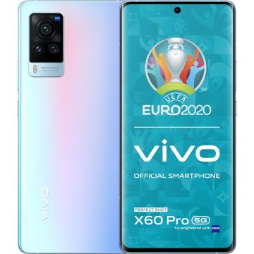 Telefon mobil Vivo X60 Pro, 5G, 256GB, 12 GB RAM, Dual SIM, Shimmer Blue