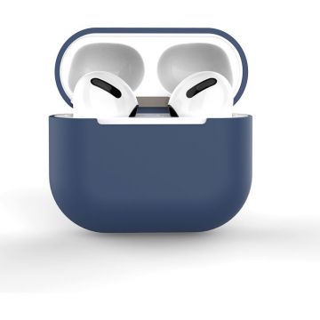 Casca de Telefon Carcasa Silicone Soft Case C compatibila cu Apple AirPods 1/2 Blue