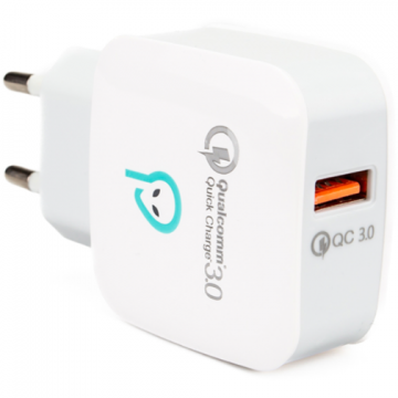 Incarcator Retea Quick Charge 3.0 18W 1 x USB Alb