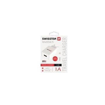 Incarcator Retea Smart IC 1xUSB 1A + Cablu Date Usb to MicroUSB MFI 1.2M Alb
