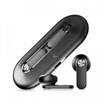 Leaf Earphones Bluetoth cu Microfon Negru