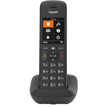 Telefon fara fir DECT Gigaset C575, Agenda 200 contacte, Alarma, Negru