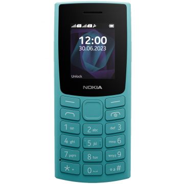 Telefon mobil Dual SIM Nokia 105 (2023), Cyan