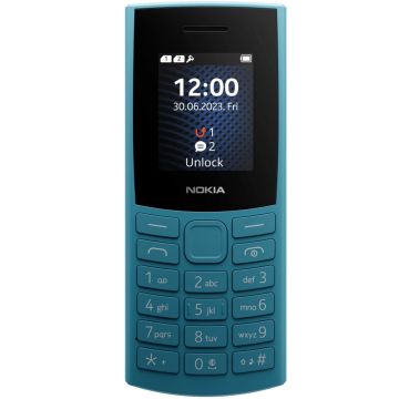 Telefon mobil Dual SIM Nokia 105 4G (2023), Ocean Blue