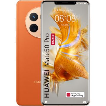 Telefon mobil Huawei Mate 50 Pro, 256GB, 8GB RAM, Portocaliu