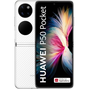 Telefon mobil Huawei P50 Pocket, Dual SIM, 8GB RAM, 256GB, 4G, White