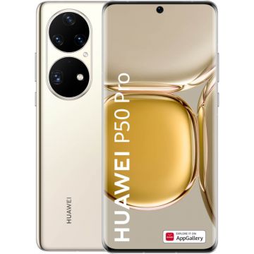 Telefon mobil Huawei P50 Pro, Dual SIM, 8GB RAM, 256GB, 4G, Cocoa Gold