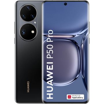 Telefon mobil Huawei P50 Pro, Dual SIM, 8GB RAM, 256GB, 4G, Golden Black