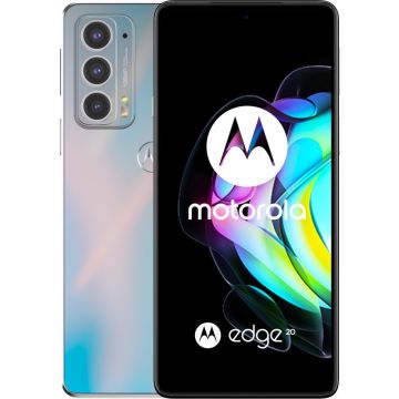 Telefon mobil Motorola Edge 20, 128GB, 8GB RAM, 5G, Frosted White