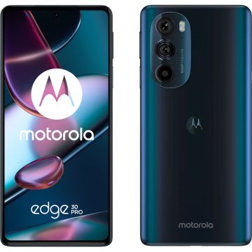Telefon mobil Motorola Edge 30 Pro, 5G, 256GB, 12GB RAM, Dual SIM, Cosmos Blue