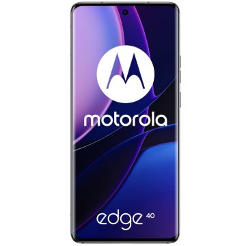 Telefon mobil Motorola Edge 40 5G, 256GB, 8GB RAM, Dual SIM, Leather Eclipse Black