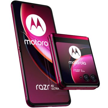 Telefon mobil Motorola Razr 40 Ultra 5G, 256 GB, 8 GB RAM, Dual SIM, Viva Magenta