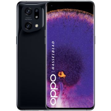 Telefon mobil OPPO Find X5 Pro, 5G, 256GB, 12GB RAM, Dual SIM, Ceramic Black