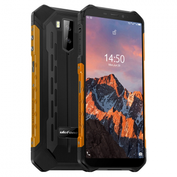 Telefon mobil Ulefone Armor X5 PRO, 64GB, 4GB, Dual SIM, Negru/Portocaliu