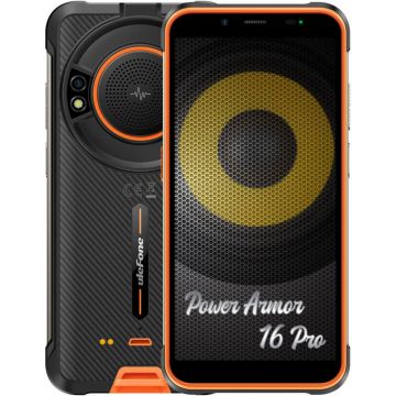 Telefon mobil Ulefone Power Armor 16 Pro, 64GB, 4GB, Dual SIM, Negru/Portocaliu