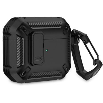 Casca de Telefon X-CARBON compatibila cu Apple AirPods 3 Black