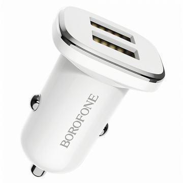 Incarcator Auto BZ12 Lasting Power 2.4A 2x USB Alb