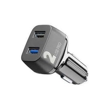 Incarcator Auto CBRUSB2QCPD36WK 2xUSB QC-PD 3.0 36W Negru