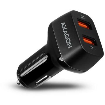 Incarcator Auto PWC-DQC 2x QC3.0 36W Negru