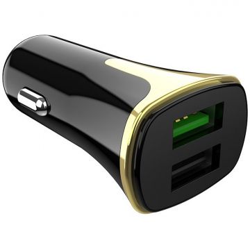 Incarcator Auto Z31 2xUsb 2.4A Negru