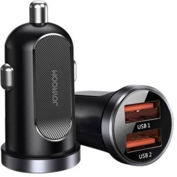Incarcator C-A09, Dual USB, Quick Charge 3.0, Power Delivery 30W, 5V, Negru