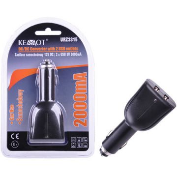 INCARCATOR DC/2 X USB 5V 2000MA