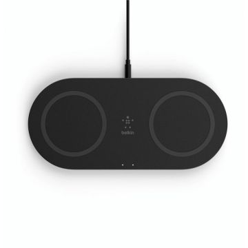 Incarcator Dual Pad Wireless 15W Black