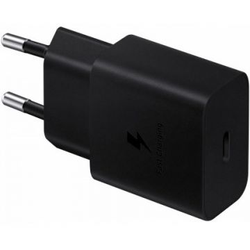 Incarcator Fast Charger 15W port USB Type-C fara cablu Negru