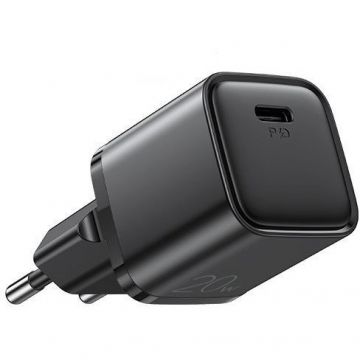 Incarcator L-P202, USB-C, Quick Charge 3.0, 20W, Negru