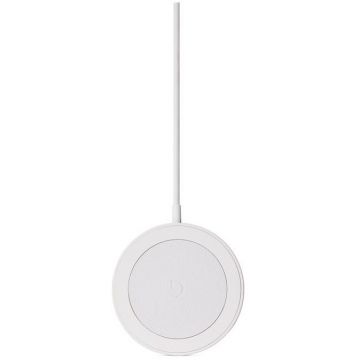 Incarcator Magnetic Charging Puck, compatibil MagSafe, 15W, Alb
