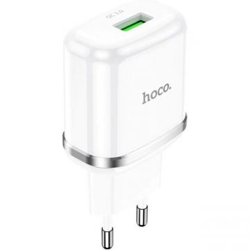 Incarcator Retea N3 Vigour 1xUSB 18W QC 3.0 Alb