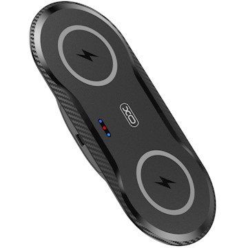 Incarcator WX026 2 in 1, 20W, Cablu USB-C 1m inclus, Negru