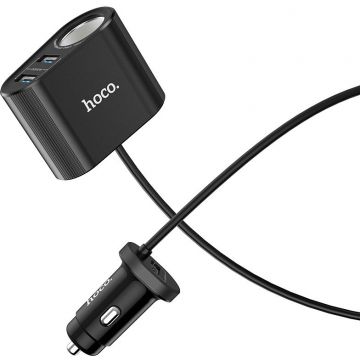 Kit Incarcator Auto Z35A 2xUSB + Bricheta 100W QC3.0 Negru
