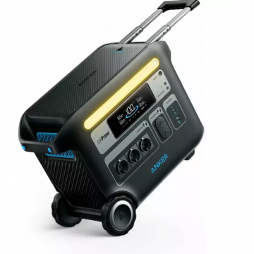 Statie de Alimentare Portabila PowerHouse 767 2048Wh LiFeP04 2400W pentru Case Camping Autorulote Gri Negru