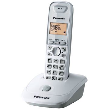 Telefon fix KX-TG2511PDW Caller ID 50 numere Alb