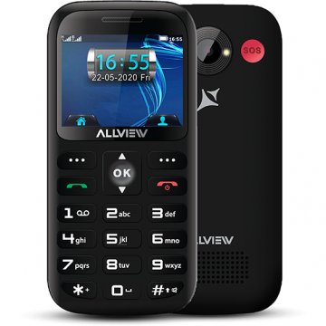 Telefon mobil D3SENIOR 3G Dual SIM Ecran 2.3inch Camera 2MP Radio FM Negru