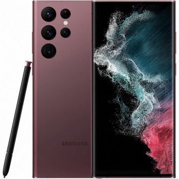 Telefon mobil Galaxy S22 Ultra 256GB 12GB RAM Dual SIM 5G Burgundy