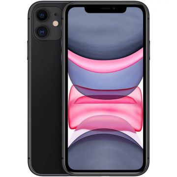 Telefon mobil iPhone 11 128GB Dual Sim Black Telefon mobil iPhone 11 128GB Dual Sim Black