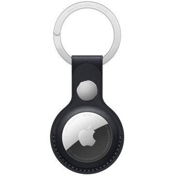 Accesoriu Apple AirTag Leather Key Ring, Midnight