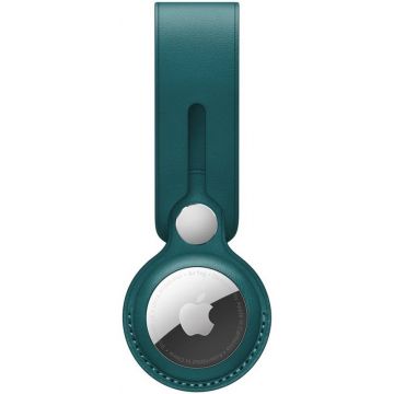 Accesoriu Apple AirTag Leather Loop, Forest Green (Seasonal Summer 2021)