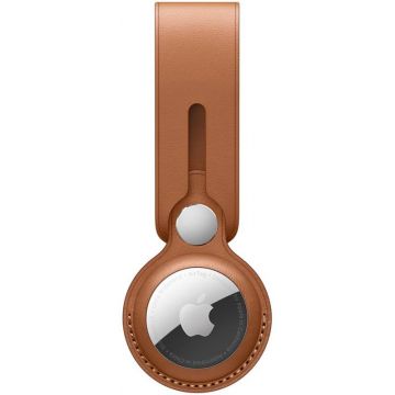 Accesoriu Apple AirTag Leather Loop, Saddle Brown