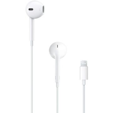 Casti In-Ear EarPods Lightning Connector Frecvente Joase 20Hz Frecvente inalte 20000Hz Mare Protectie Impotriva Apei Remote Mic White
