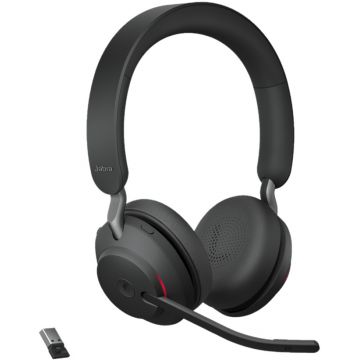 Casti Jabra Evolve2 65 Stereo USB-A MT Stand Negru