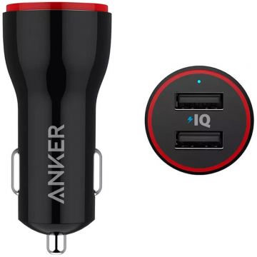 Incarcator auto PowerDrive 2 24W 2 Port Car Charger Black