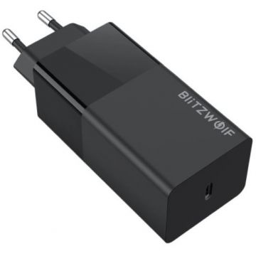 Incarcator BW-S17, USB-C, Quick Charge 3.0, 65W, Negru