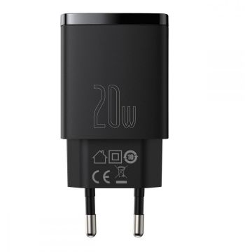 Incarcator CCXJ-B01, USB/USB-C, Quick Charge 3.0, Power Delivery 3.0, 20W, Negru